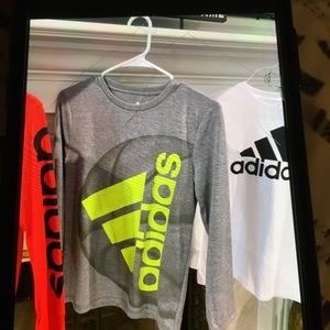 Adidas long sleeve shirts boys